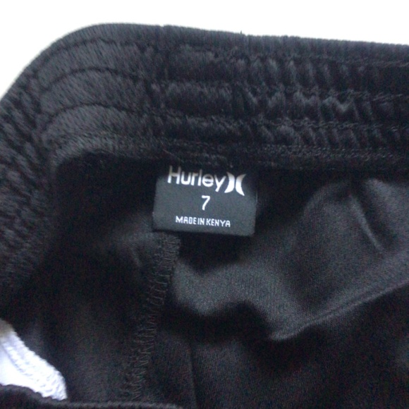 Gym shorts!!Hurley Kids Black Athletic Shorts Size 7 - Picture 5 of 9